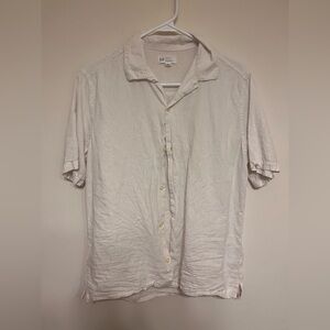 GAP small white button up short sleeve t shirt